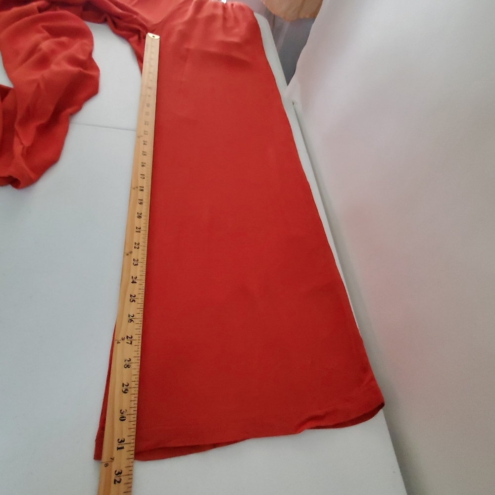 ASTR the Label Wide Leg Jumpsuit Size L Cutout Ruffles Pockets Square Neck NEW - Picture 10 of 15